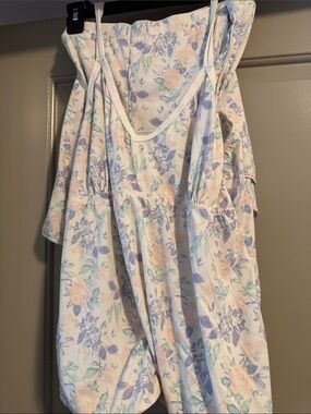 Pastel Floral Summer Dress - Spaghetti Strap